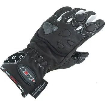 dámské kožené rukavice na motorku 51236 Daisy velikost: S, barva: černá/bílá