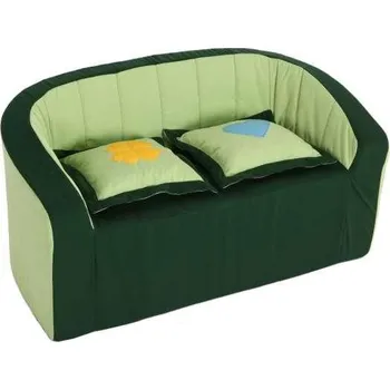 Křeslo Dvojkřeslo (sv.zelená/tm.zelená)