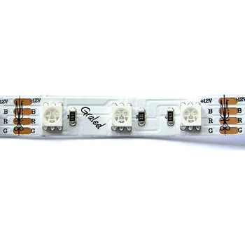 LED páska LED pásek RGB, SMD 5050, 60ks/m 14,4W, 60LED/m, 12 V DC - nevodotěsný 1m