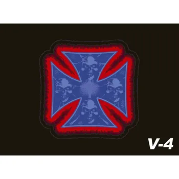 Tuning Vlaječka V4 kříž velikost: 38x28 cm