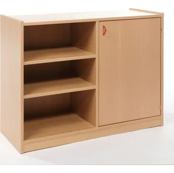 Komoda Skříňka kombinovaná jednodveřová se 4 vlož. policemi