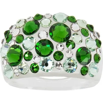 Prsten Prsten s krystaly Swarovski Fern Green (MADE WITH SWAROVSKI® ELEMENTS - dámský prsten)
