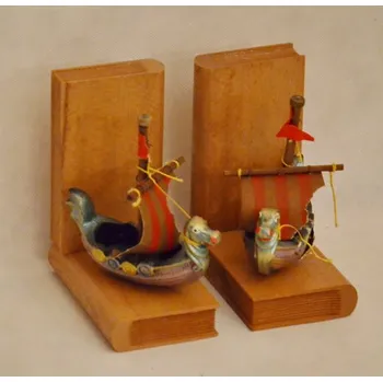 Zarážka na knihu Zarážky na knihy dřevěné - Lodě