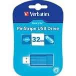 32GB Verbatim Store'n'Go PinStripe, USB flash disk, 2.0, 49057, modrá
