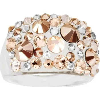 Prsten Prsten s krystaly Swarovski Gold (MADE WITH SWAROVSKI® ELEMENTS - dámský prsten)