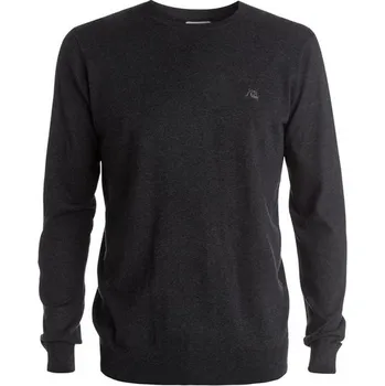Pánský svetr Svetr Quiksilver Kelvin crew dark charcoal