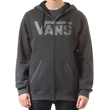 Pánská mikina Mikina Vans Classic ZIP hoodie black heather