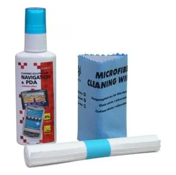 Čisticí sada, pro navigace a PDA, spray 50ml, mikroutěrka, 5 ubrousků, LOGO