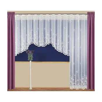 Záclona Kusová záclona RÁCHEL Šířka 180 cm, Výška 250 cm bílá