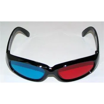 3D brýle 3D brýle - plastové, Red/Cyan, dětské (malé 3D brýle pro děti 3-8 let), černé