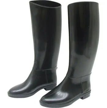 Jezdecká obuv Dětské vysoké jezdecké boty velikost 34 černé