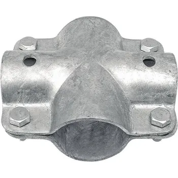 Stájová křížová spona dvojdílná se 4 šrouby průměr A 27 mm B 27 mm