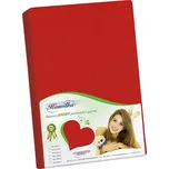 Prostěradlo jersey 180x200 cm červená