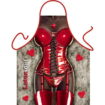 Kuchyňská zástěra Zástěra Žena v latexu