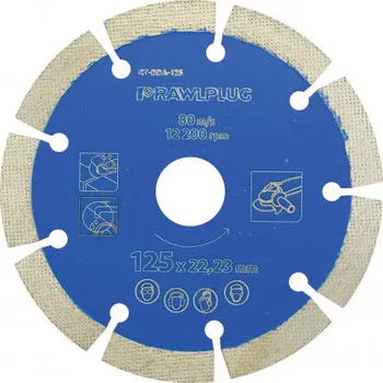 Řezný kotouč Rawlplug Diamantový kotouč SEGMENT beton SEGMENT BETON 125X22,23 125 x 22,23 mm