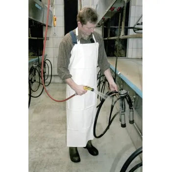 Pracovní zástěra Zástěra na dojení a mytí bílá 80 x 120 cm