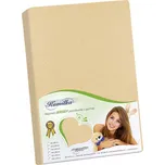 Prostěradlo jersey 90x200 cm světle béžová