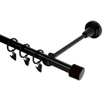 Garnýž kovová 300 cm jednořadá 16 Válec černá