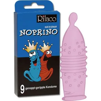 Kondom Rilaco Noprino žebrované kondomy s nopky 9 ks