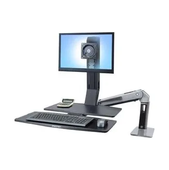 Držák monitoru ERGOTRON WorkFit-A II, LD, 5" Lift Engine and Worksurface, nastavitelný stolní držák pro monitor , kláv.+myš+odkl. ploc