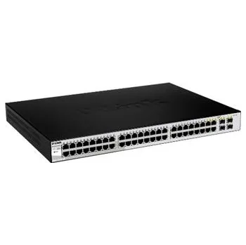 Počítač D-Link DGS-1210-48 Smart switch, 48x GbE, 4x RJ45/SFP, fanless