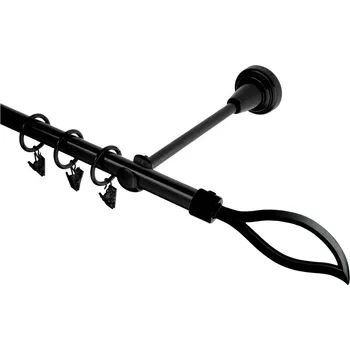 Garnýž kovová 240 cm jednořadá 16 Blesk černá