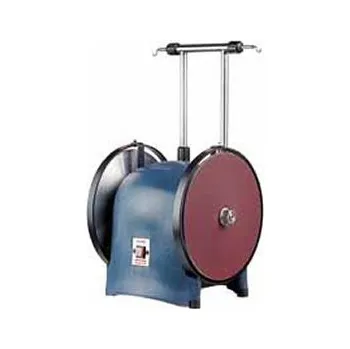 Úprava srsti hospodářského zvířete Dvoukotoučová bruska Heiniger ACUTECC na broušení stříhacích nožů na ovce