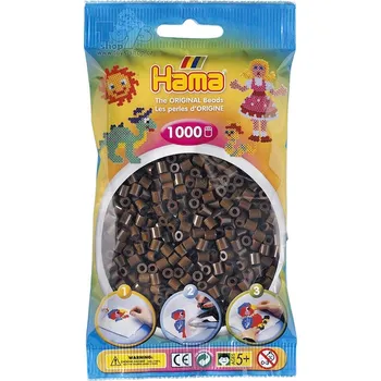 zažehlovací korálek Hama Beads korálky hnědé midi 1000 ks