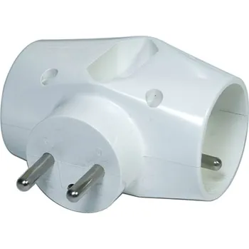 Zásuvka Ben Electronic rozbočovací 2 x kulatá, 1 x plochá, P0023