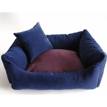 Pelíšek pro psa DELUXE Pelíšek pro psa - tmavě modrá / švestka / tmavě modrá