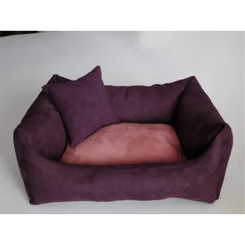 Pelíšek pro psa DELUXE Pelíšek pro psa - švestka / losos / švestka