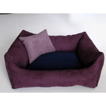 Pelíšek pro psa DELUXE Pelíšek pro psa - švestka / tmavě modrá / tmavý vřes