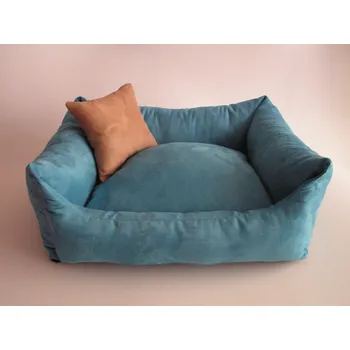 Pelíšek pro psa DELUXE Pelíšek pro psa - tyrkysová / tyrkysová / cappuccino