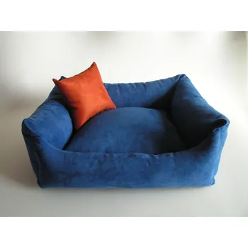 Pelíšek pro psa DELUXE Pelíšek pro psa - tmavě modrá / tmavě modrá / tmavě-oranžový/zrzavý