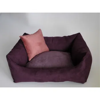 Pelíšek pro psa DELUXE Pelíšek pro psa - švestka / tmavý vřes / losos