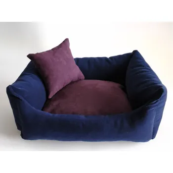 Pelíšek pro psa DELUXE Pelíšek pro psa - tmavě modrá / švestka / švestka