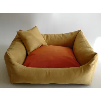 Pelíšek pro psa DELUXE Pelíšek pro psa - žlutá - medová / oranžová / žlutá - medová