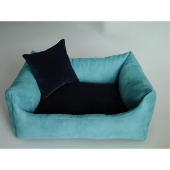 Pelíšek pro psa DELUXE Pelíšek pro psa - tyrkysová / tmavě modrá / tmavě modrá