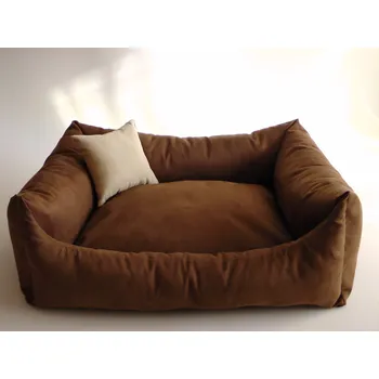 Pelíšek pro psa DELUXE Pelíšek pro psa - hnědá - káva s mlékem / hnědá - káva s mlékem / krémová