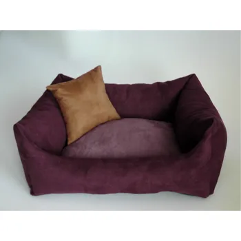 Pelíšek pro psa DELUXE Pelíšek pro psa - švestka / tmavý vřes / hnědá - káva s mlékem