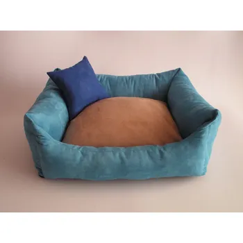 Pelíšek pro psa DELUXE Pelíšek pro psa - tyrkysová / cappuccino / tmavě modrá