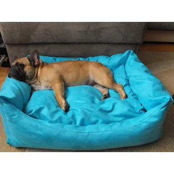 Pelíšek pro psa Pelíšky pro psy a kočky DELUXE tyrkysová