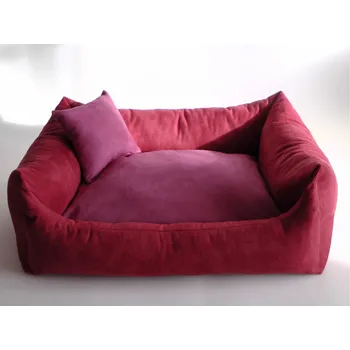 Pelíšek pro psa DELUXE Pelíšek pro psa - bordo / růžová - malinová / růžová - malinová