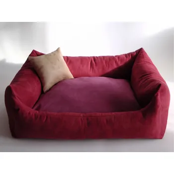 Pelíšek pro psa DELUXE Pelíšek pro psa - bordo / růžová - malinová / cappuccino