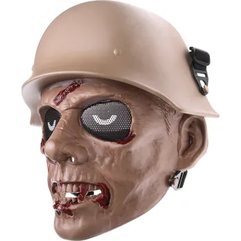 Pleťová maska Ochranná maska ZOMBIE WWII, velká, písková, ACM