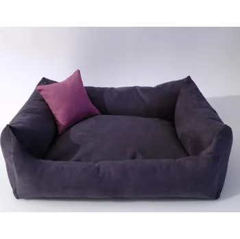 Pelíšek pro psa DELUXE Pelíšek pro psa - granát - tmavý / granát - tmavý / růžová - malinová