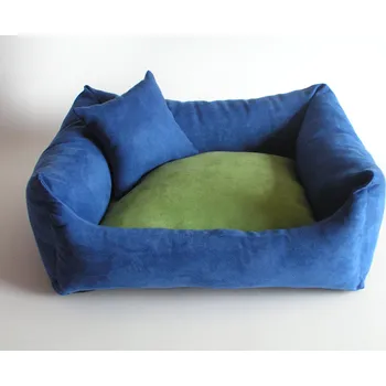 Pelíšek pro psa DELUXE Pelíšek pro psa - tmavě modrá / zelená / tmavě modrá