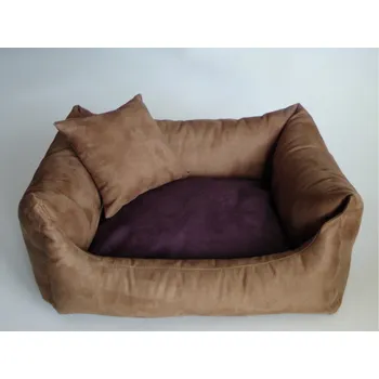 Pelíšek pro psa DELUXE Pelíšek pro psa - hnědá - káva s mlékem / švestka / hnědá - káva s mlékem