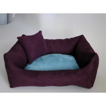 Pelíšek pro psa DELUXE Pelíšek pro psa - švestka / tyrkysová / švestka