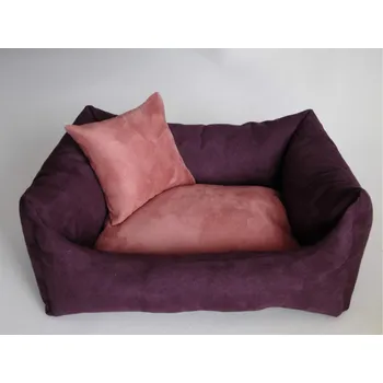 Pelíšek pro psa DELUXE Pelíšek pro psa - švestka / losos / losos